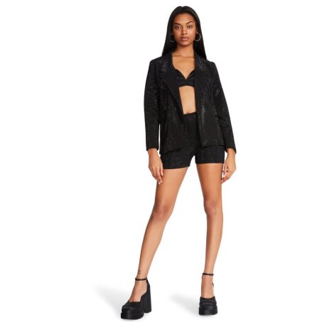 Black Steve Madden Aya Women's Shorts | PH 2879PHJ